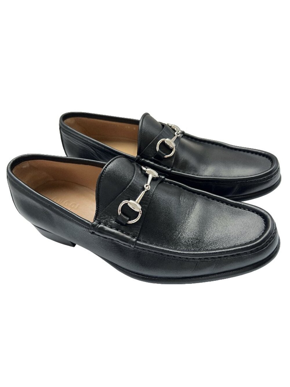 $1090 Gucci Mens Horsebit 1953 Dress Shoes Silver Bit Loafers US 9.5 / UK 9 / 43 - Picture 4 of 11